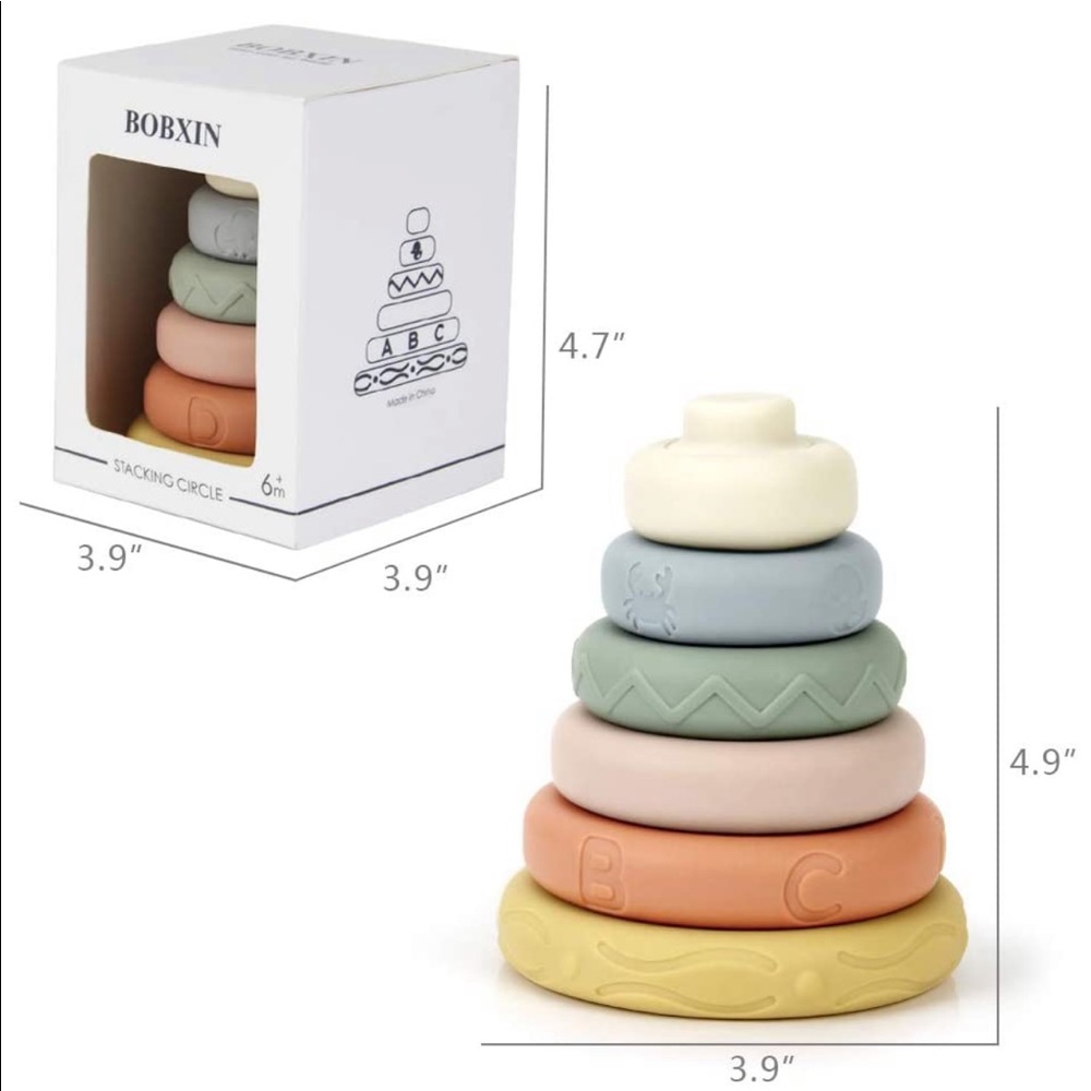 Stacking teething toy